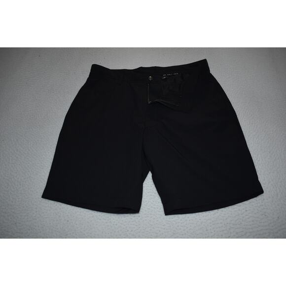 FootJoy Golf Shorts Mens Size 32 Stretch Polyester Wicking Performance Black - Picture 1 of 6